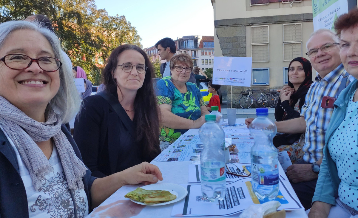 Stand Willkommen in Bautzen