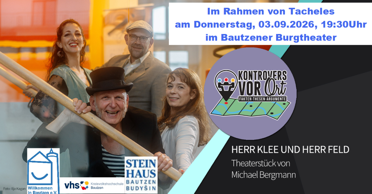 Herr Klee und Herr feld mit VHS_Steinhaus_WiB Logos_2026.png